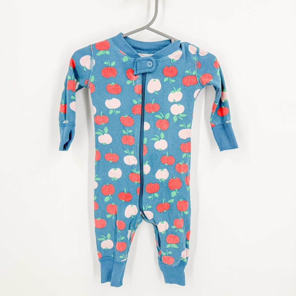 Hanna Andersson Blue and Red Footies Pajamas